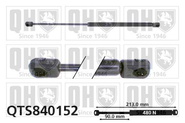 QUINTON HAZELL Газовая пружина, крышка багажник QTS840152